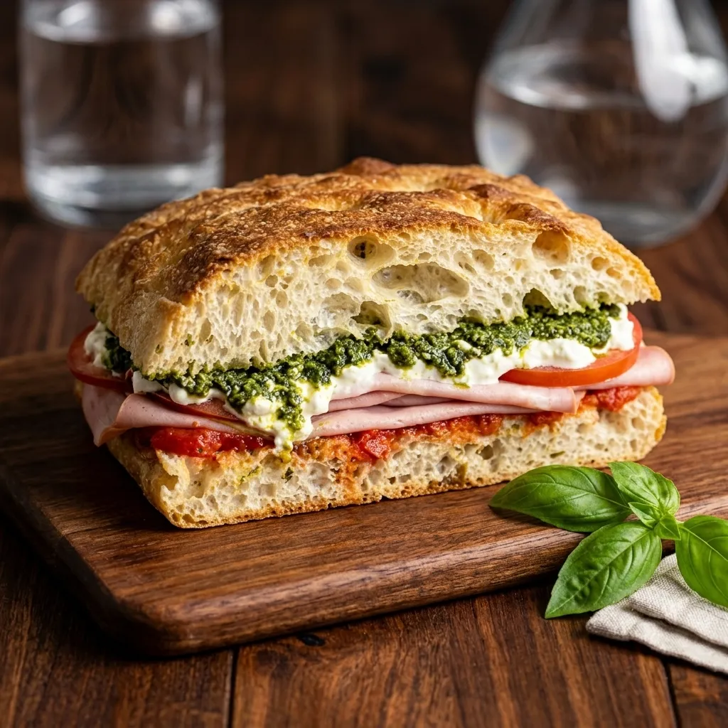 Italian Mortadella Sandwich at Chilliwack Pizza & Mo:Mo House in Chilliwack, BC