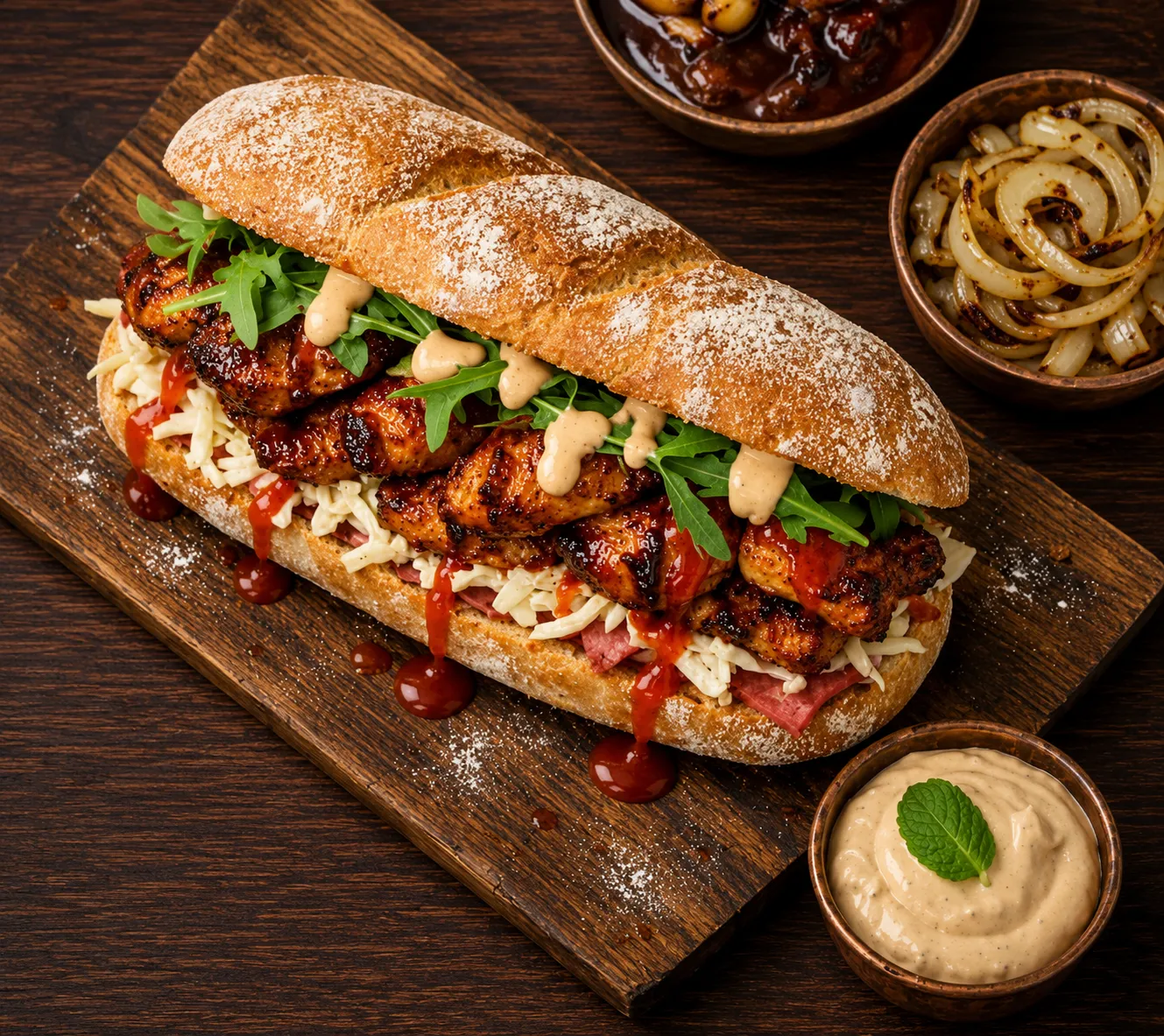 Spicy Chicken Sandwich at Chilliwack Pizza & Mo:Mo House in Chilliwack, BC